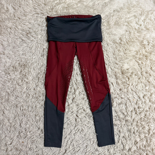 Women’s Small Red EQUO Knee Patch Horseback Riding Tights