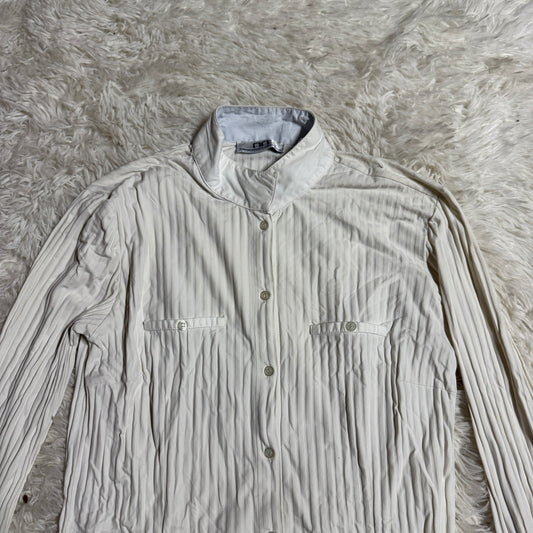 Women’s Medium White Alessandro Albanese Long Sleeve Horseback Riding Show Shirt