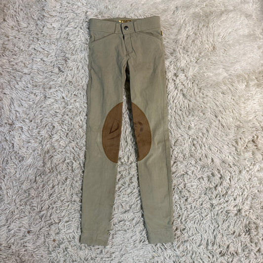 Child’s Size 8R Tan Devon Aire Knee Patch Horseback Riding Jodphur Breeches