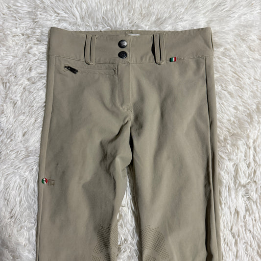 Child’s Size 14 Tan For Horses Knee Patch Horseback Riding Jodphurs