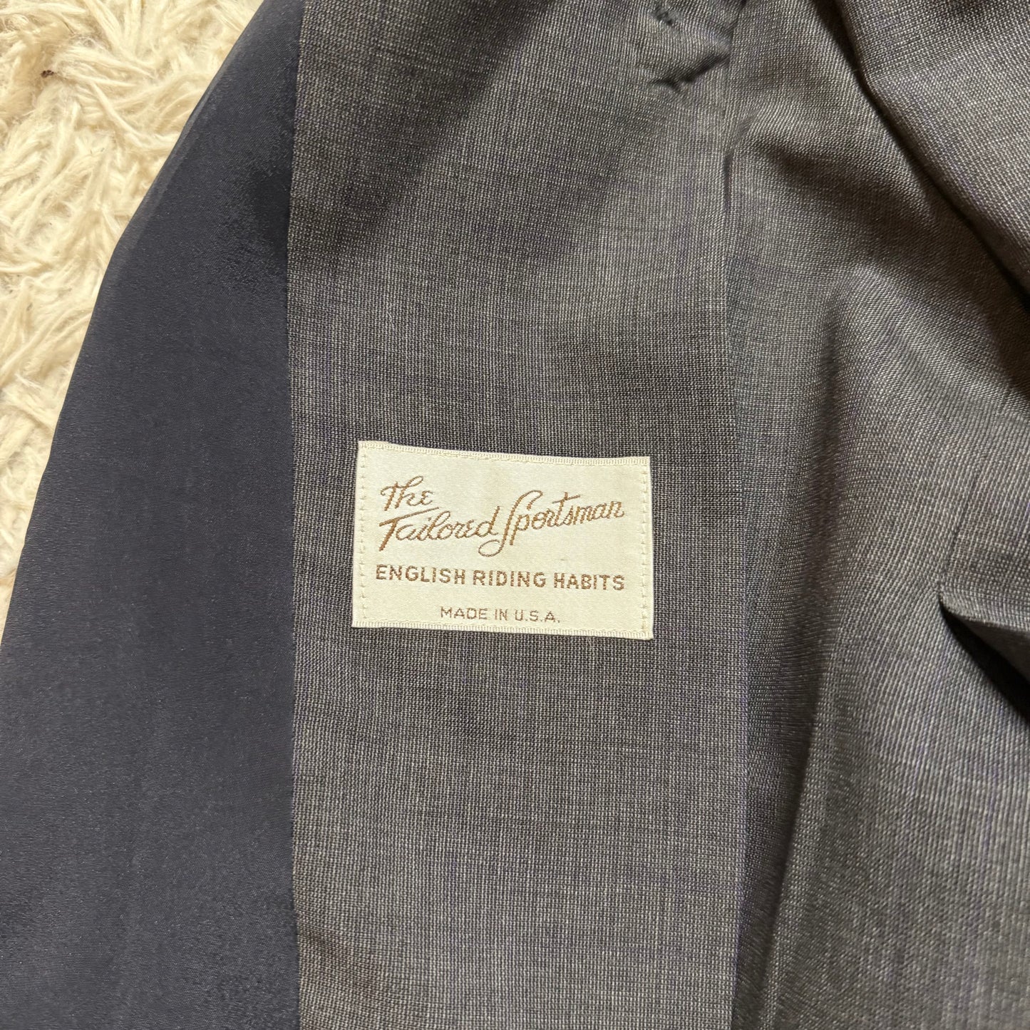 Women’s Size 12R Grey Tailored Sportsman Horseback Riding Show Coat