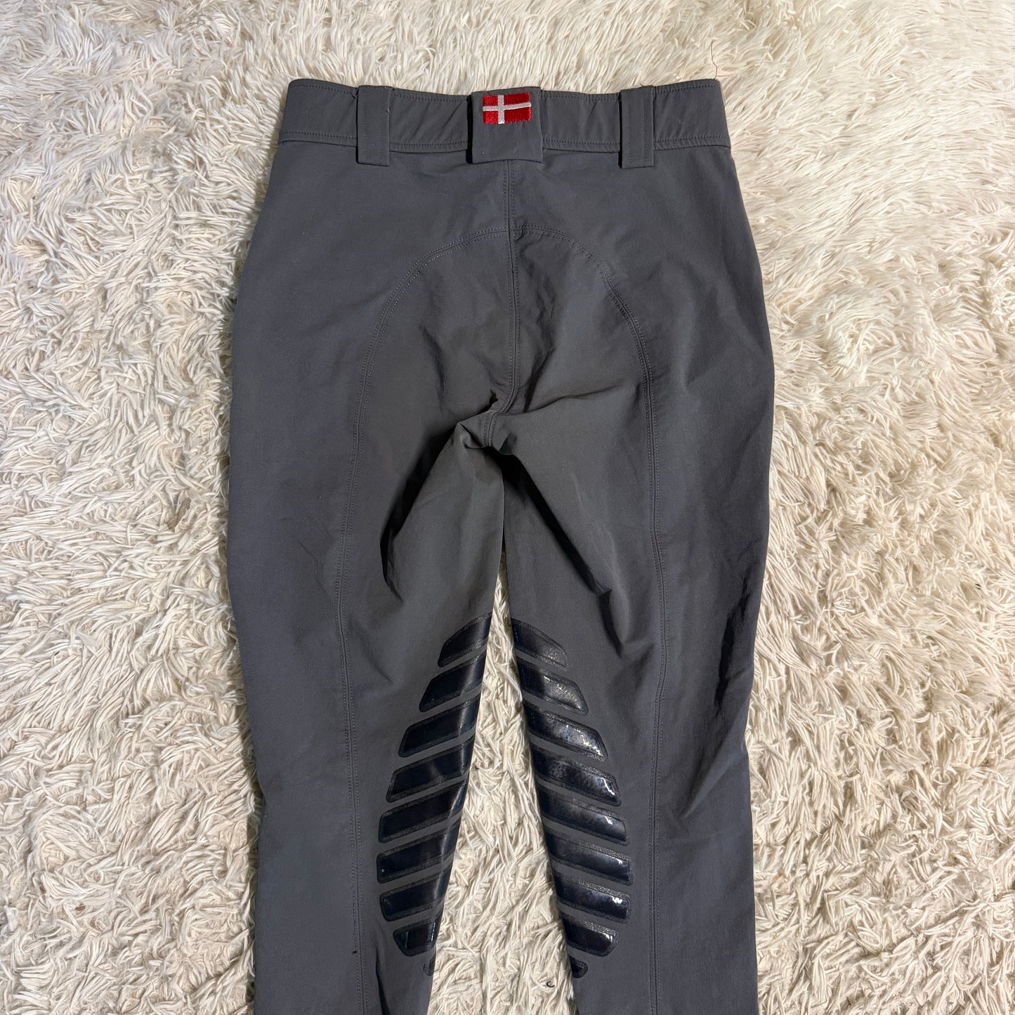 Women’s Size 24R Grey Kastel Denmark Knee Patch Horseback Riding Breeches