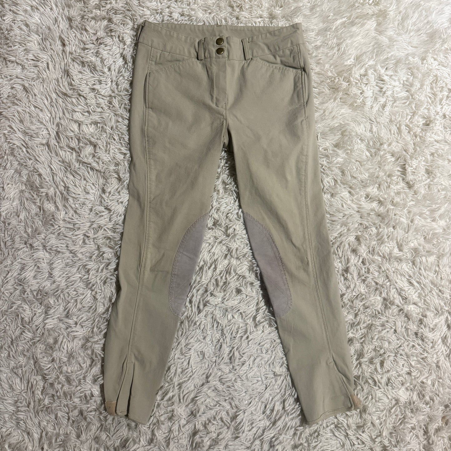 Women’s Size 26R Tan Unbranded Knee Patch Horseback Riding Breeches