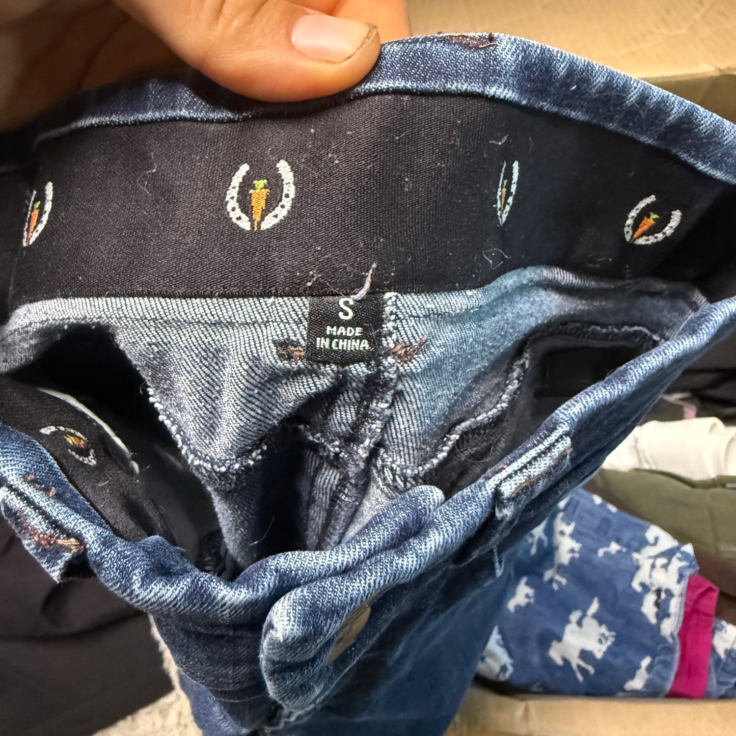 Girl’s Small Jean Kerrits Knee Patch Horseback Riding Breeches