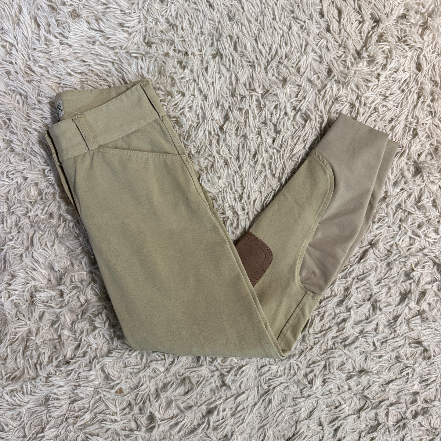 Women’s Size 24R Tan Dover Knee Patch Horseback Riding Breeches