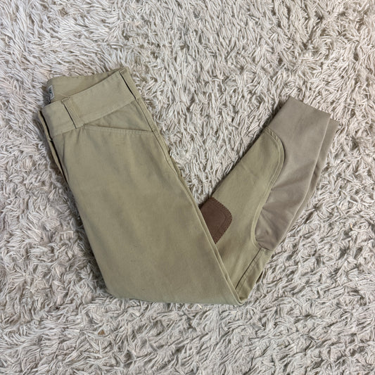 Women’s Size 24R Tan Dover Knee Patch Horseback Riding Breeches
