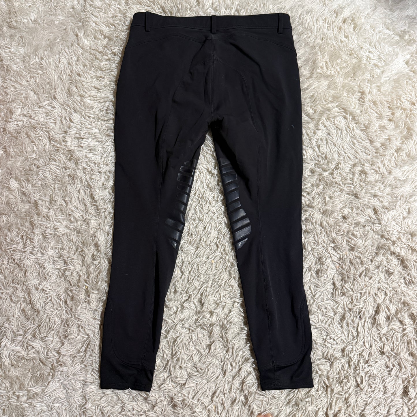 Women’s Size US34R/EU46 Black Montar Knee Patch Horseback Riding Breeches