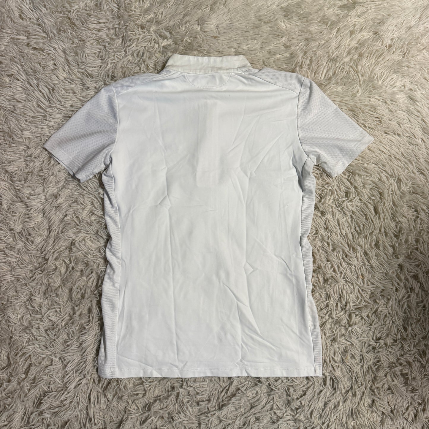 Women’s XL White Iago Short Sleeve Horseback Riding Show Shirt