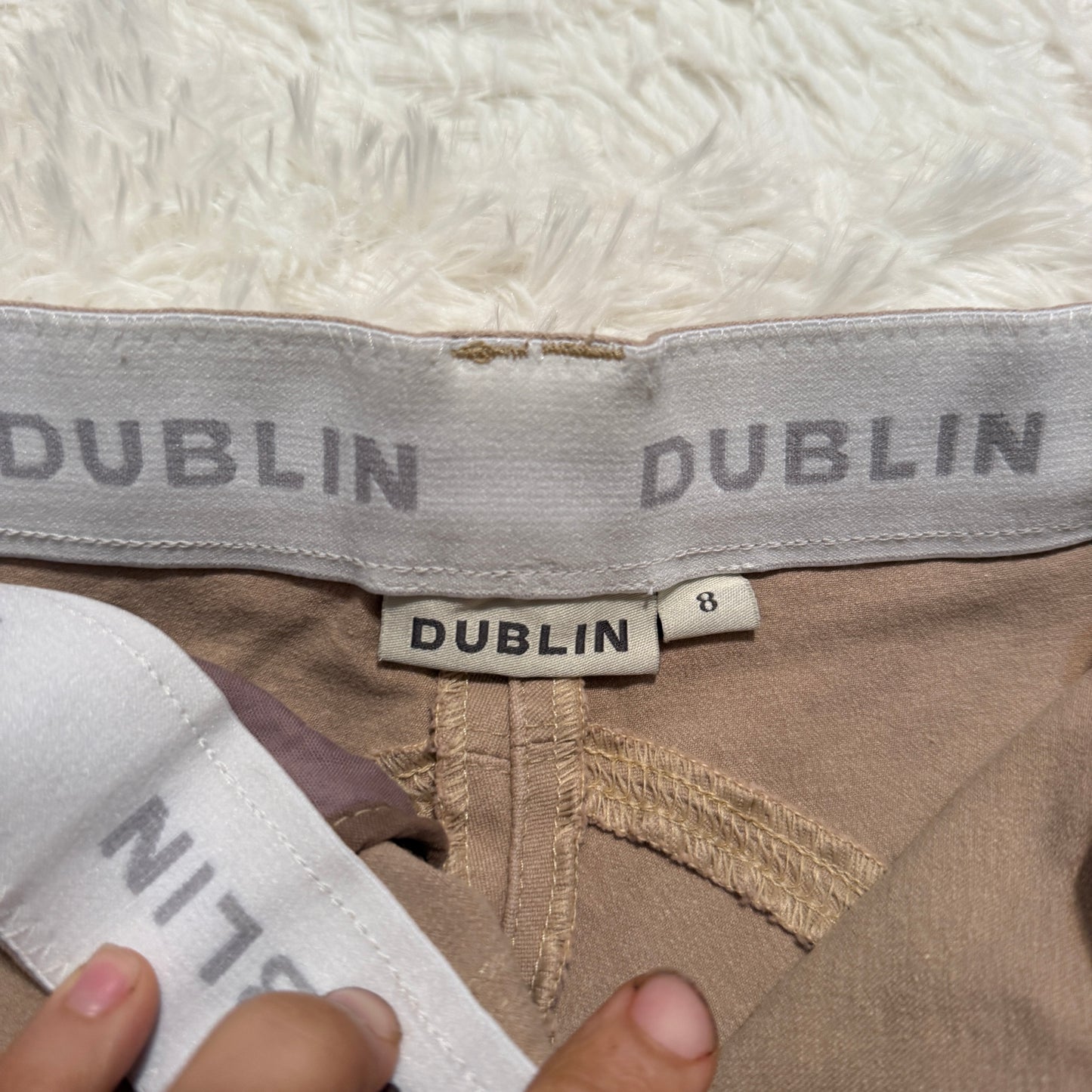 Child’s Size 8R Tan Dublin Knee Patch Horseback Riding Jodphurs