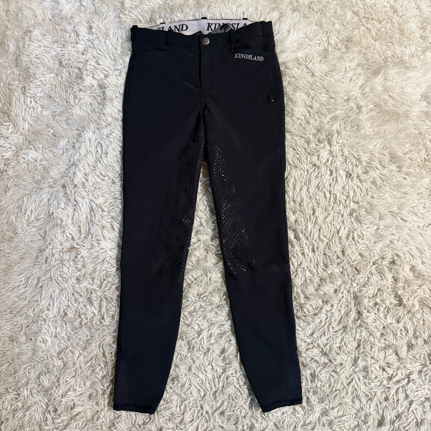 Child’s Size 158/164 (XL) Black Kingsland Full Seat Horseback Riding Breeches