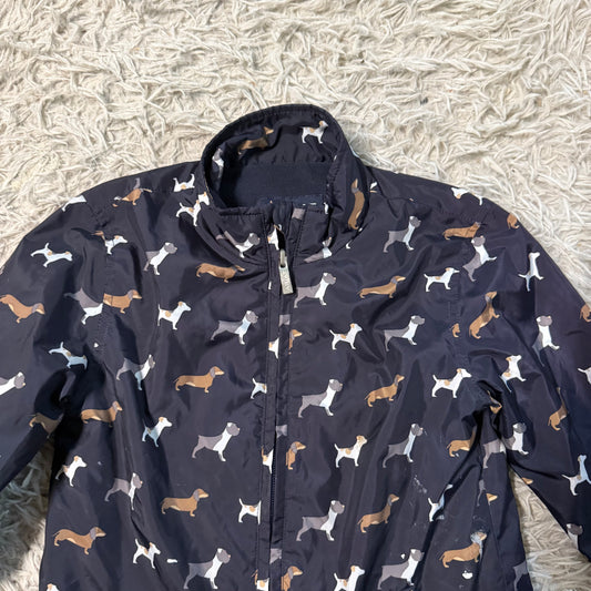Girl’s Small Navy Ariat Dog Pattern Horseback Riding Winter Jacket