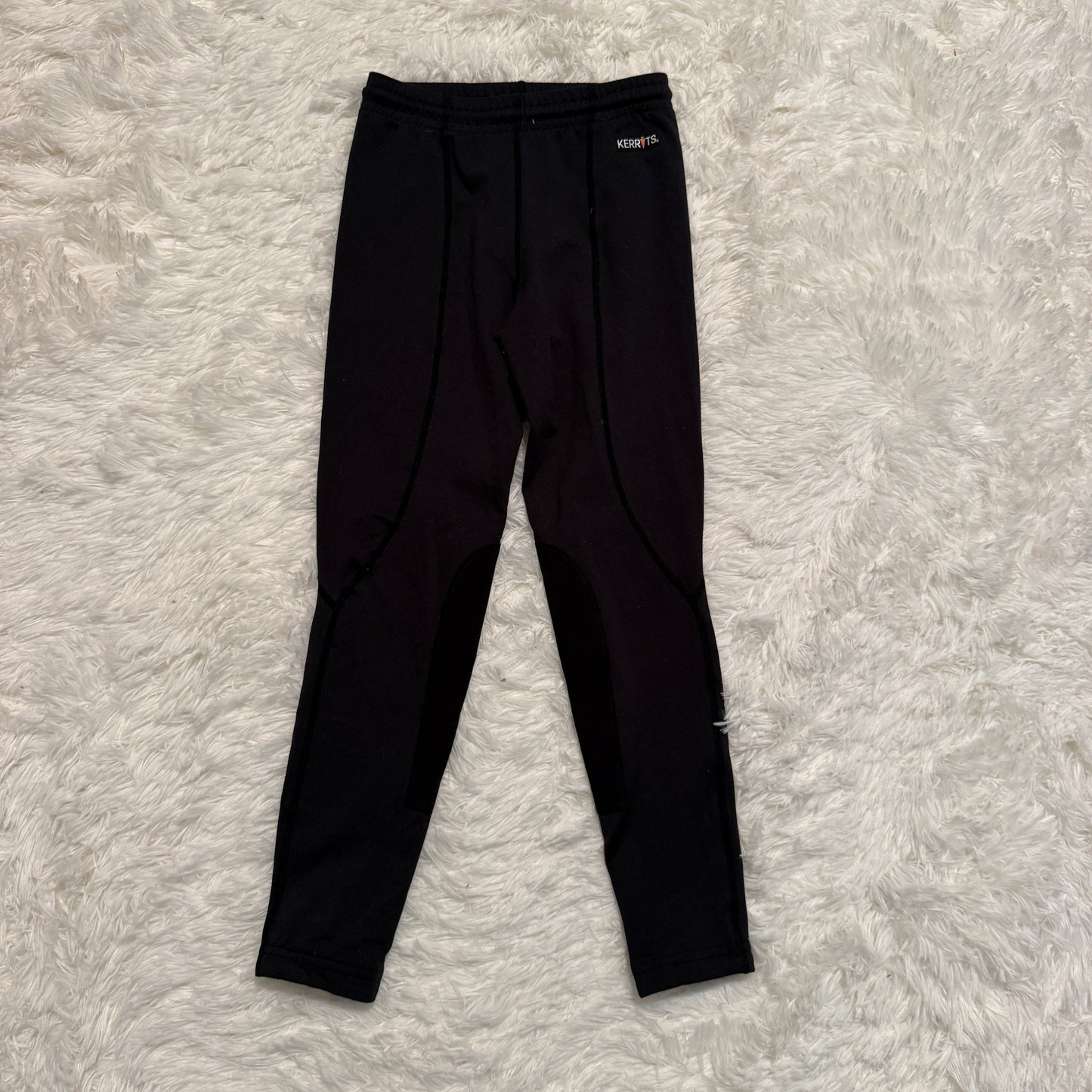Child’s Small Black Kerrits Knee Patch Horseback Riding Tights