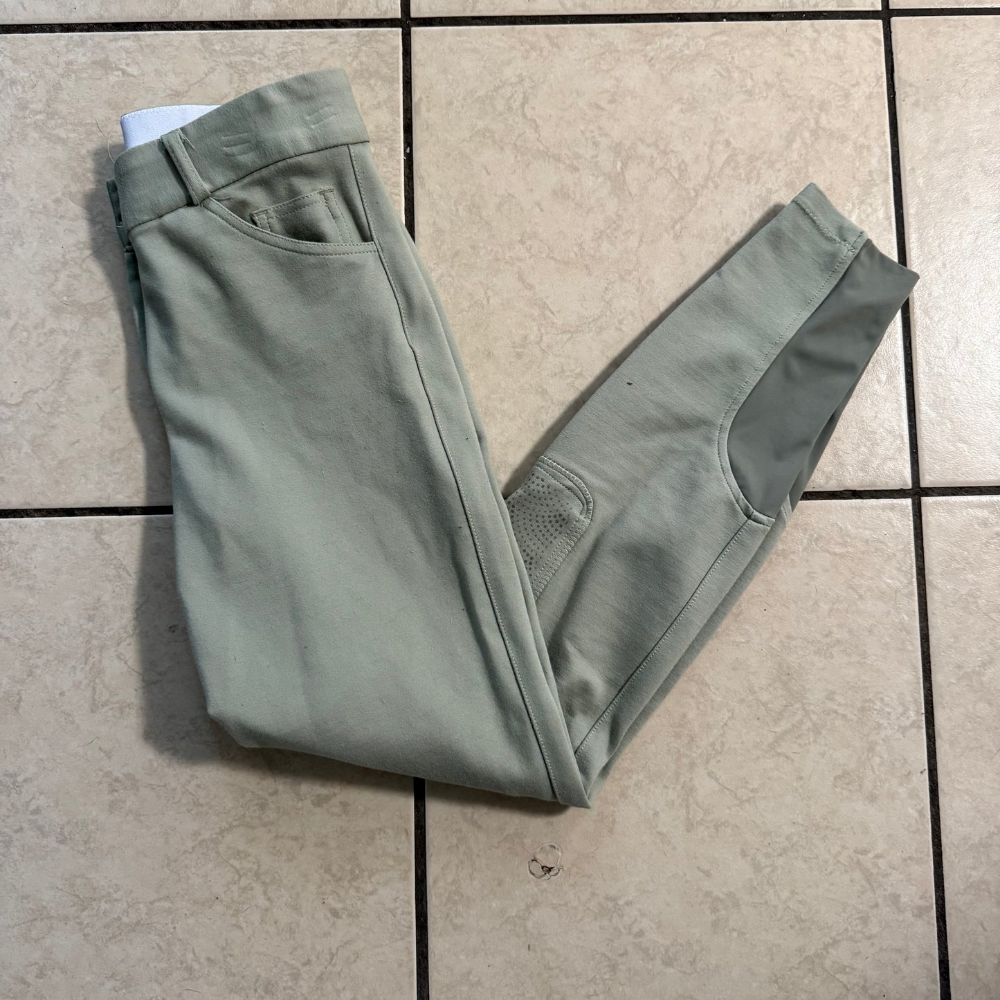 Women’s Size 24R Tan Smartpak Piper Knee Patch Horseback Riding Breeches