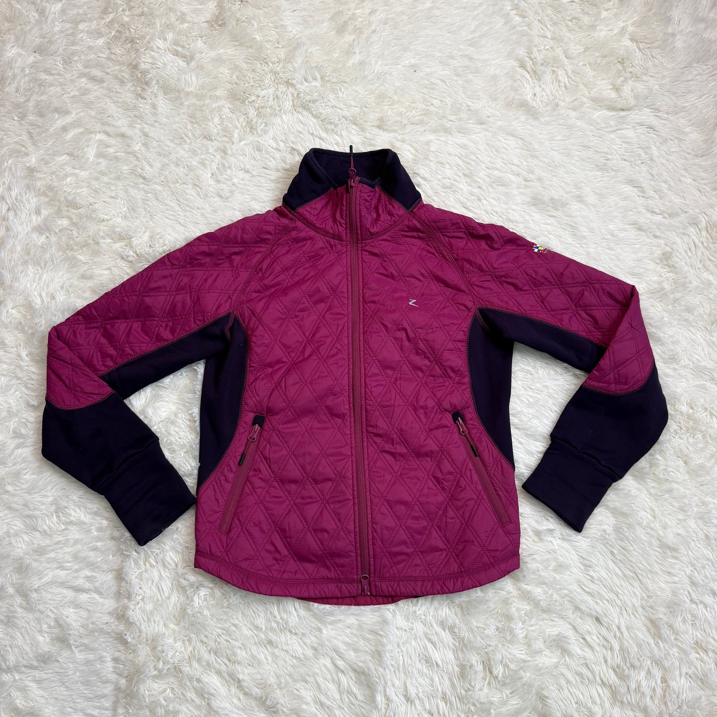 Women’s Size 12 Pink/Purple Horze Winter Horseback Riding Zip Up Jacket