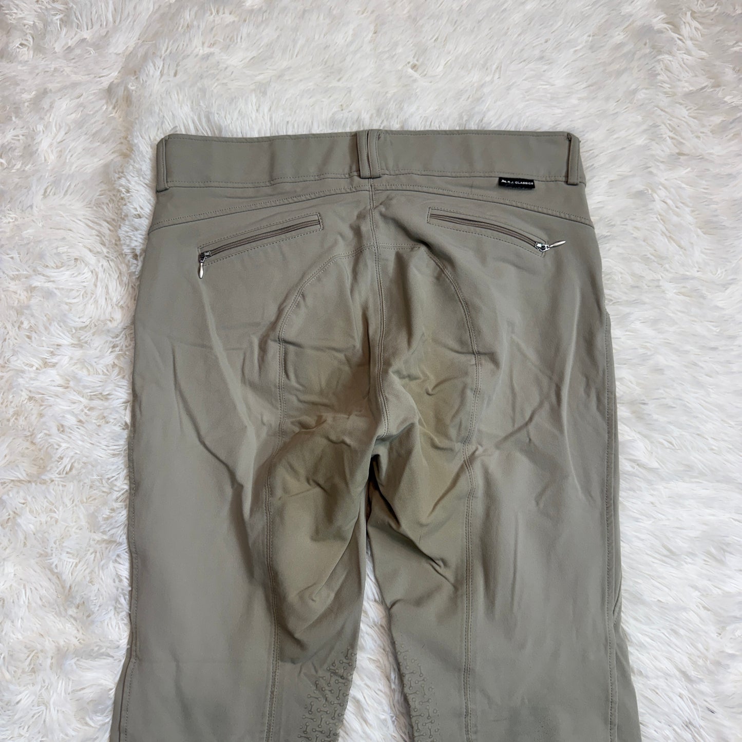 Women’s Size 32R Tan RJ Classics Knee Patch Horseback Riding Breeches