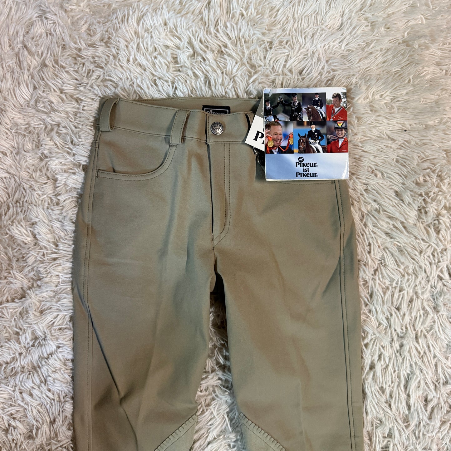 New Child’s Size 14R Tan Pikeur Knee Patch Horseback Riding Breeches