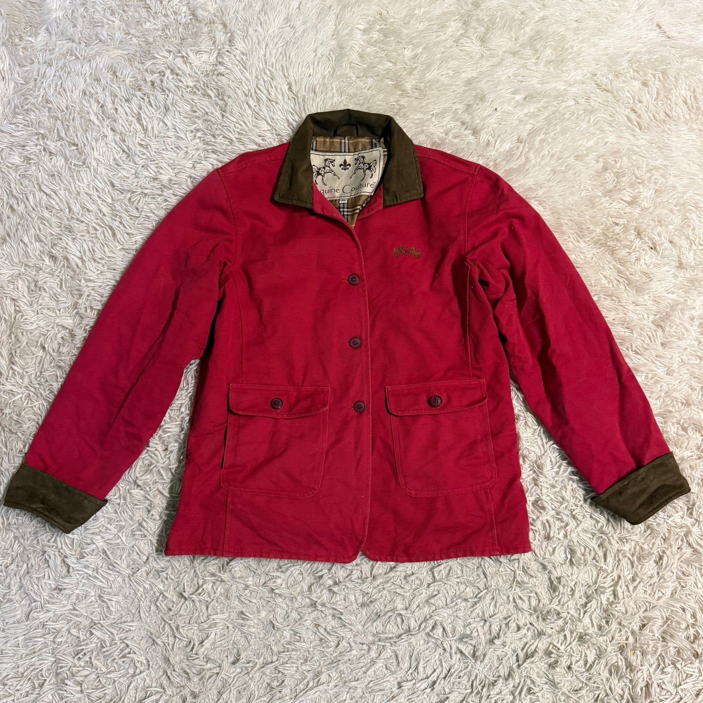 Women’s XL Red Equine Couture Cambridge Horseback Riding Jacket