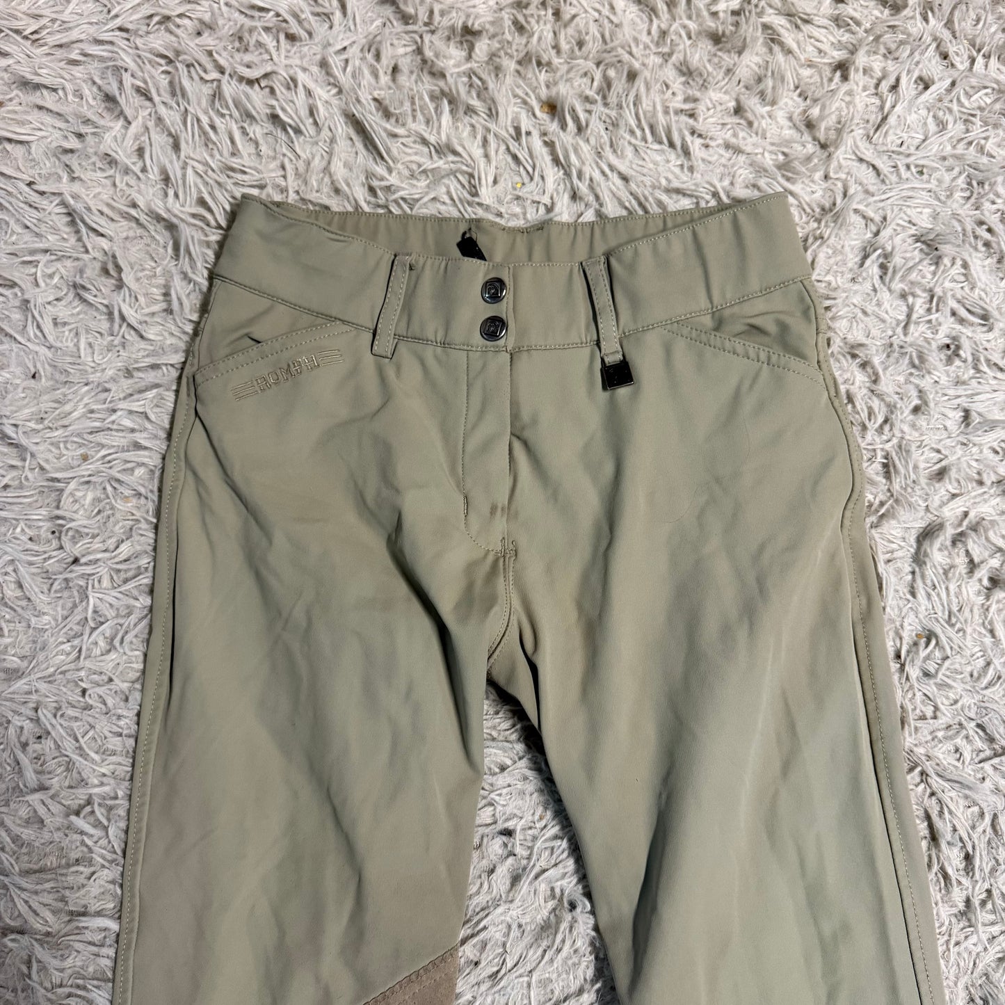 Women’s Size 26R Tan Romfh Knee Patch Horseback Riding Breeches