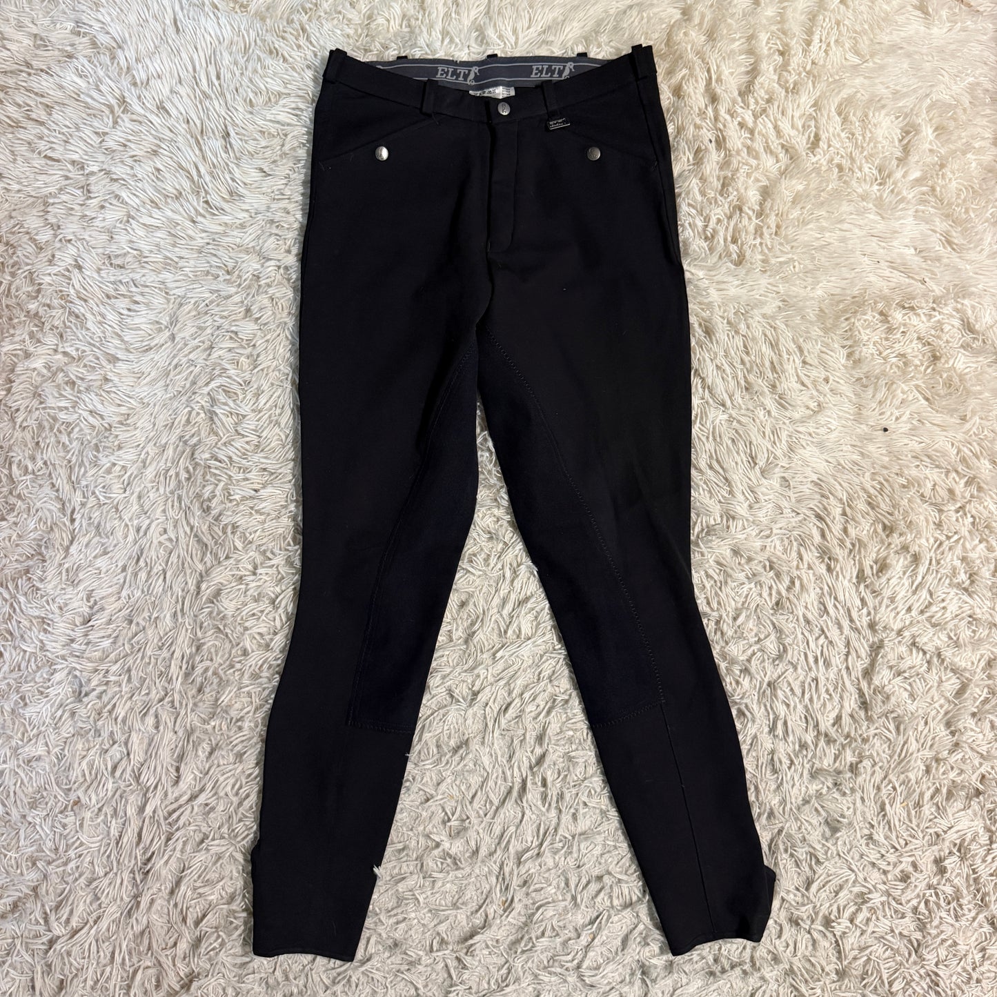 Women’s Size 32R Black ELT Full Seat Horseback Riding Breeches