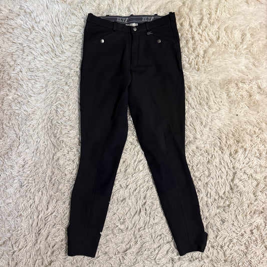 Women’s Size 32R Black ELT Full Seat Horseback Riding Breeches