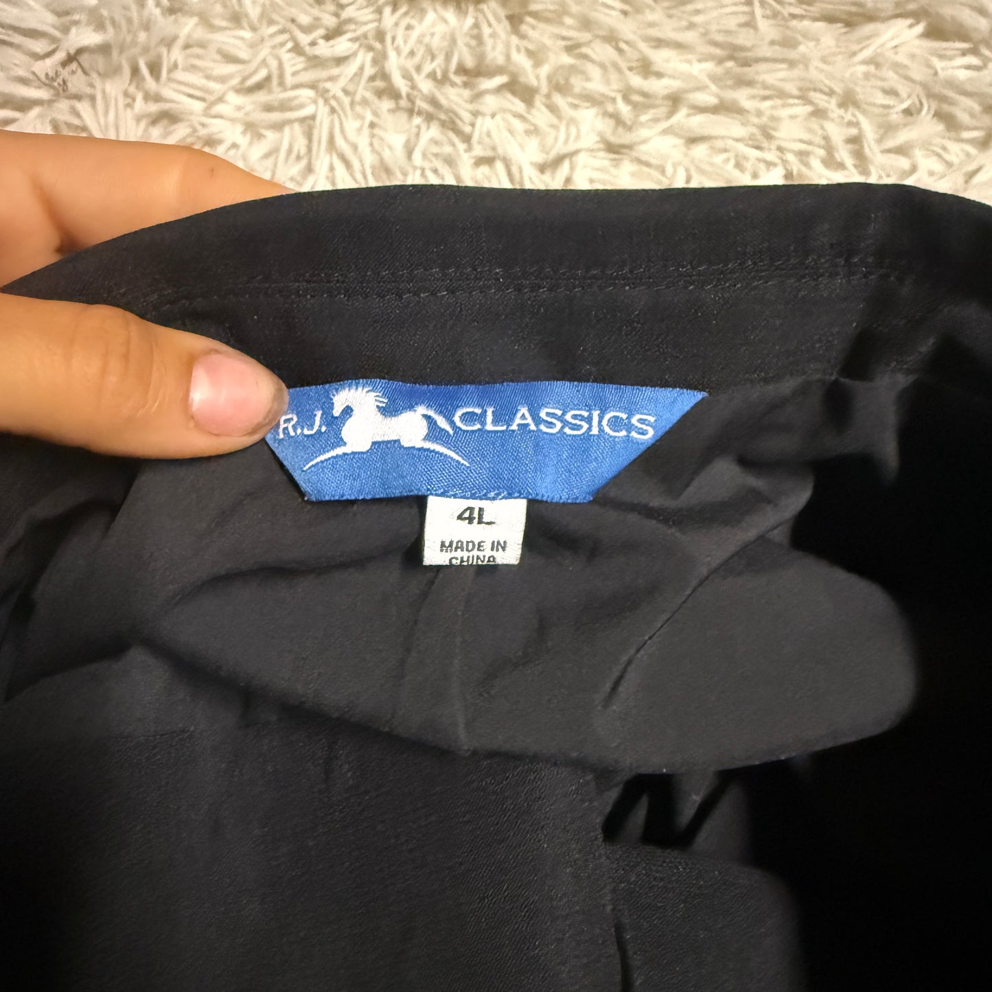 Women’s Size 4L Black RJ Classics Horseback Riding Show Coat