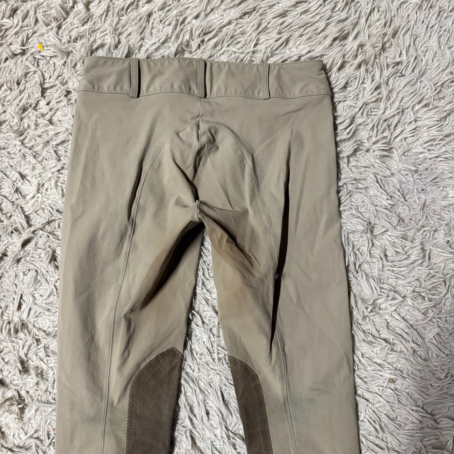 Girl’s Size 16 Tan Tailored Sportsman Knee Patch Horseback Riding Breeches