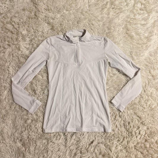 Women’s Small White FitEq Long Sleeve Horseback Riding Show Shirt