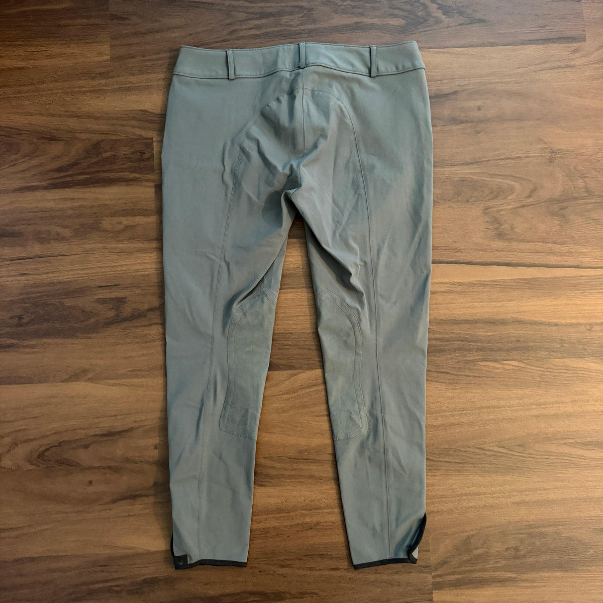 Women’s Size 34L Grey Tailored Sportsman Knee Patch Horseback Riding Breeches