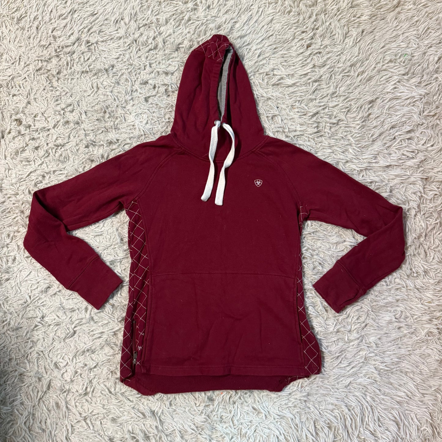 Women’s Small Red Ariat Horseback Riding Hooded Pullover
