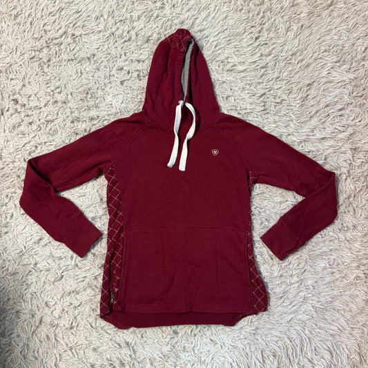 Women’s Small Red Ariat Horseback Riding Hooded Pullover