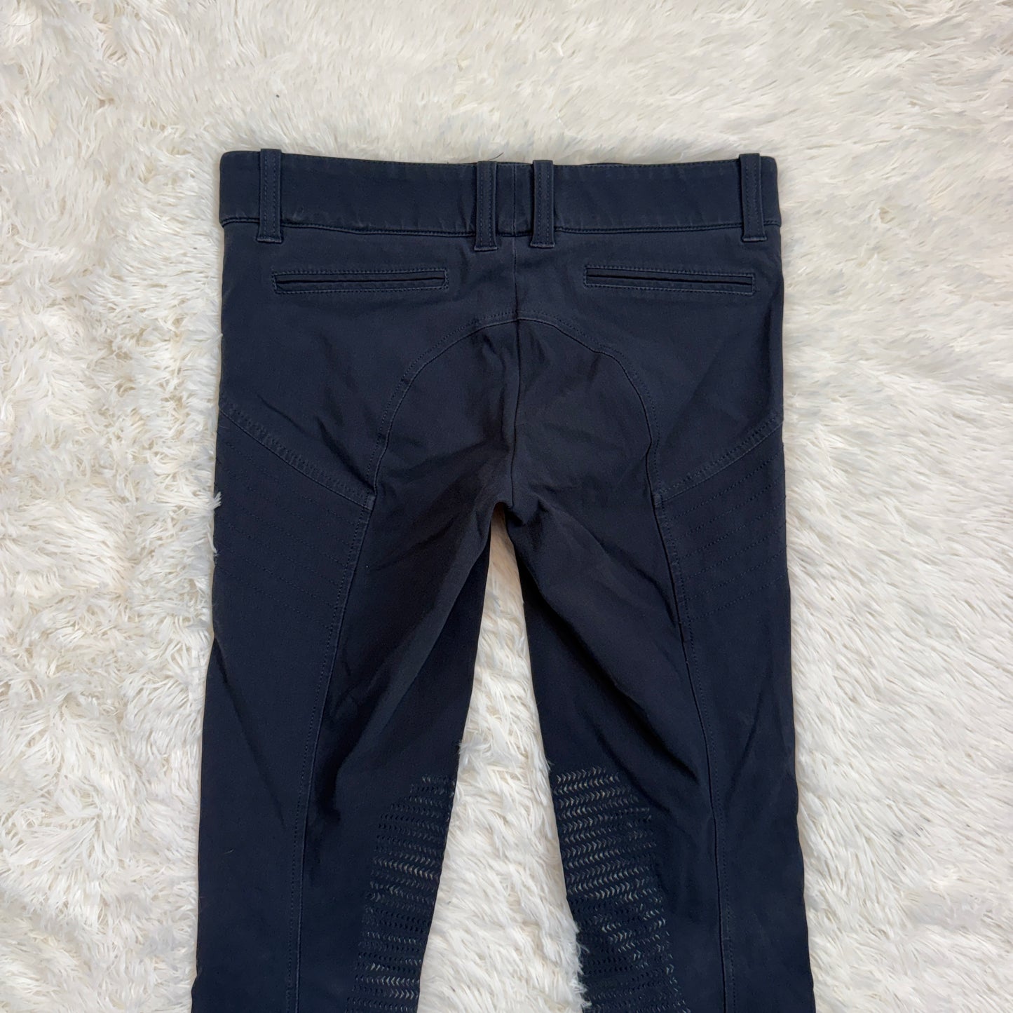 Women’s Size IT46 Navy Equiline Knee Patch Horseback Riding Breeches