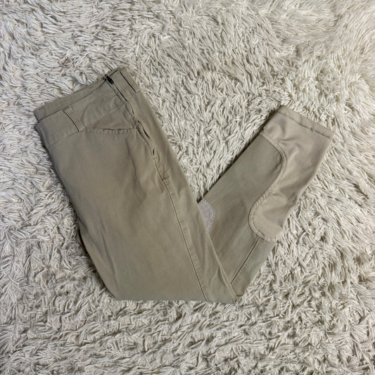 Women’s Size 30R Tan Unbranded Knee Patch Horseback Riding Breeches
