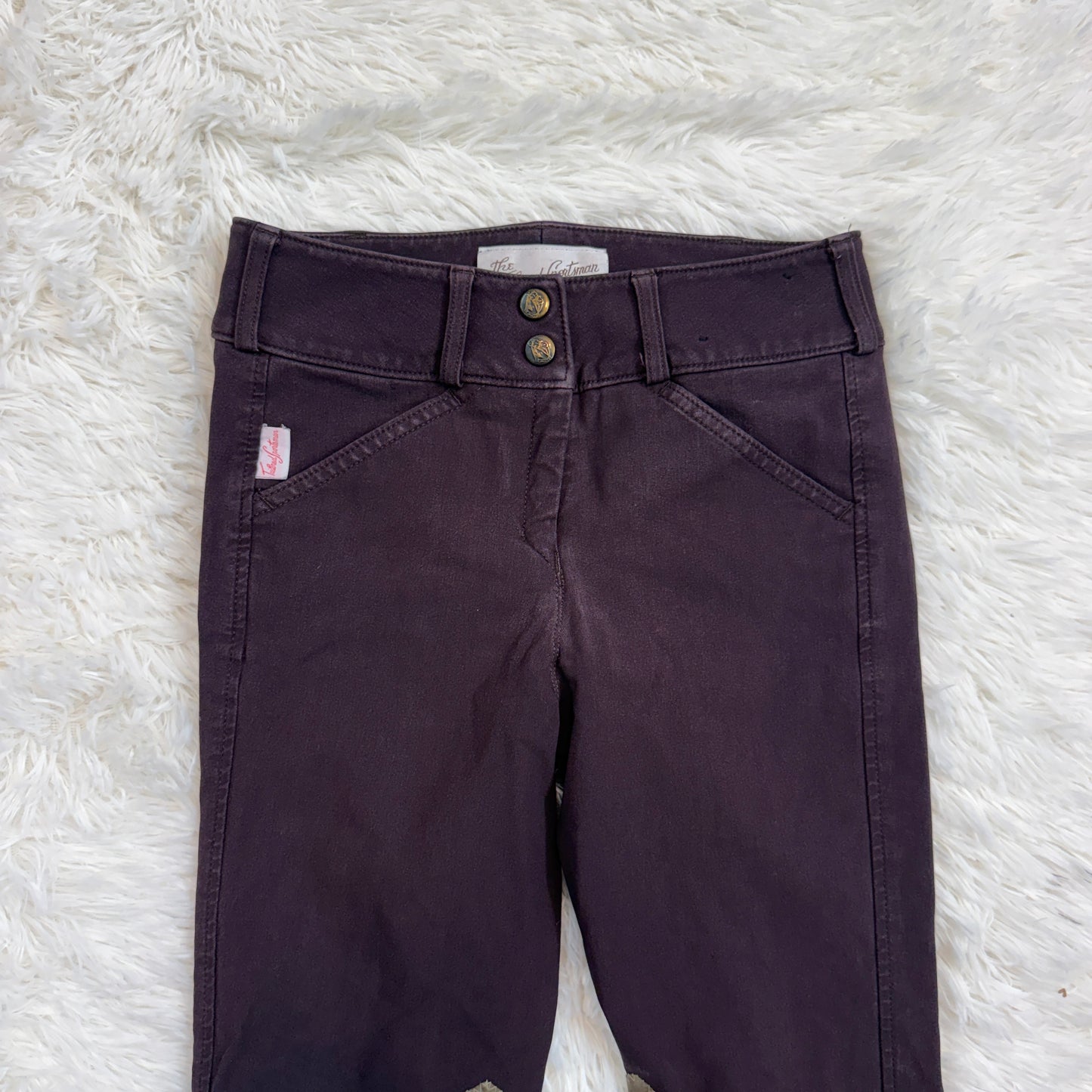 Child’s Size 12R Purple Tailored Sportsman Knee Patch Horseback Riding Breeches