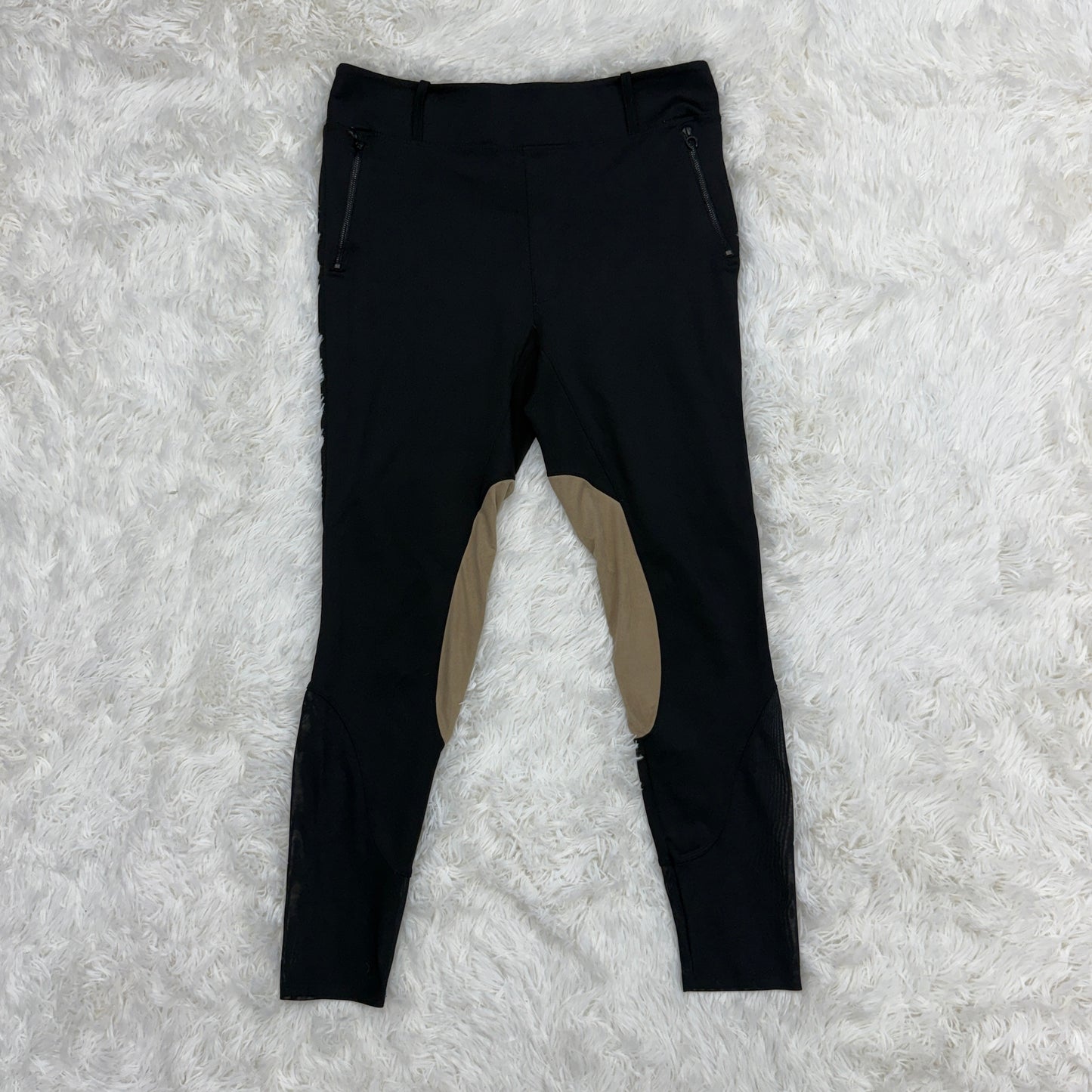 Women’s XL Black Euphoric Equestrian Knee Patch Horseback Riding Breeches