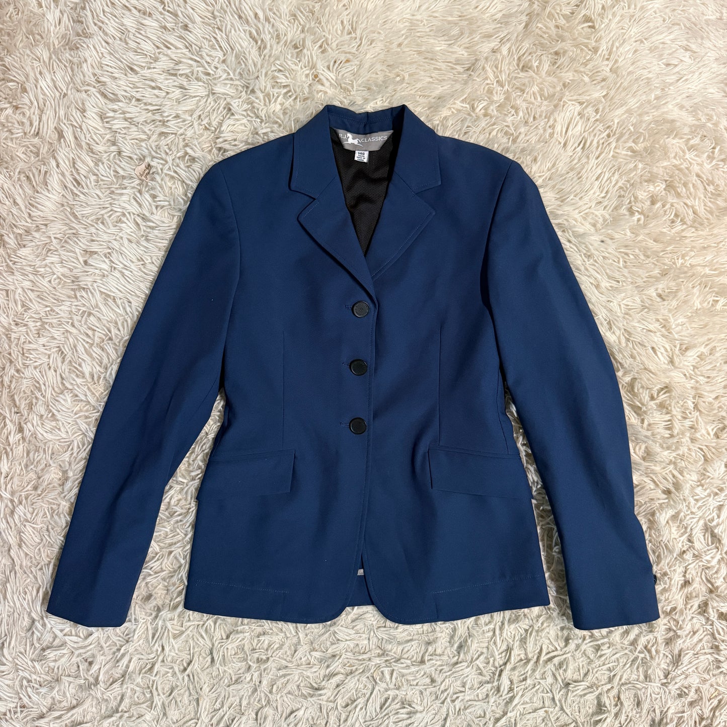 Child’s Size 14S Navy RJ Classics Horseback Riding Show Coat