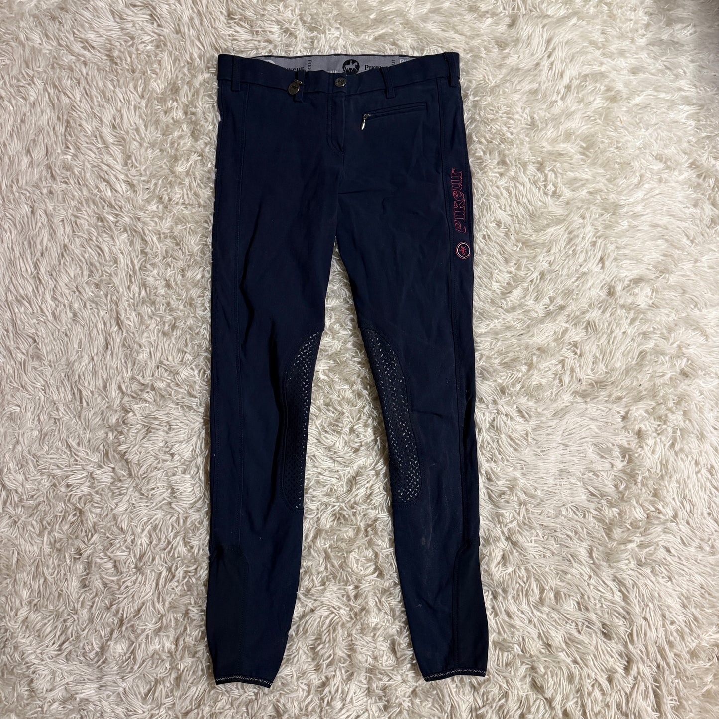 Women’s Size 22R Navy Pikeur Knee Patch Horseback Riding Breeches