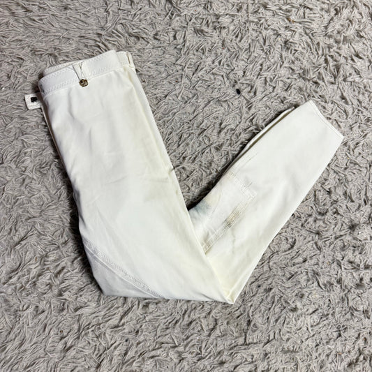 Women’s Size 28L White Golden Dress Full Seat Horseback Riding Breeches