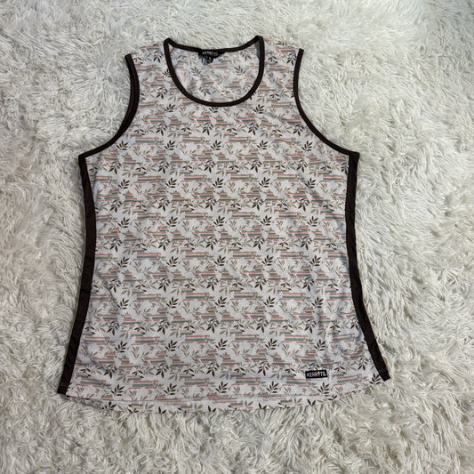 Women’s XL Brown Horse Pattern Kerrits Horseback Riding Equestrian Tank Top