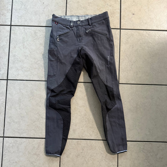 Women’s Size 24R Grey Cavallo Full Seat Horseback Riding Breeches