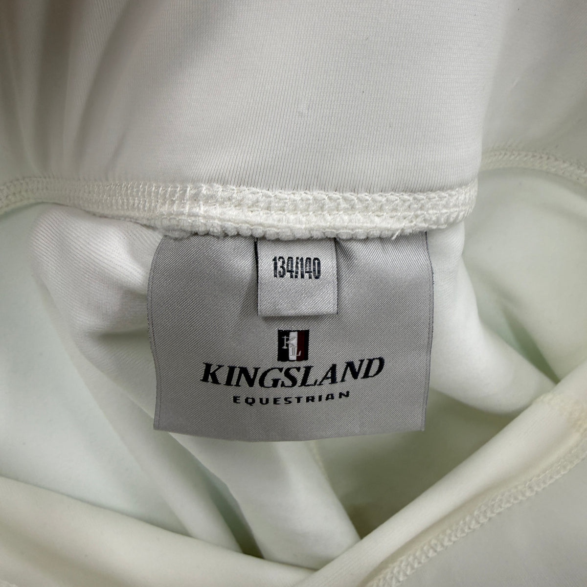 Child’s Medium White Kingsland Full Seat Horseback Riding Tights