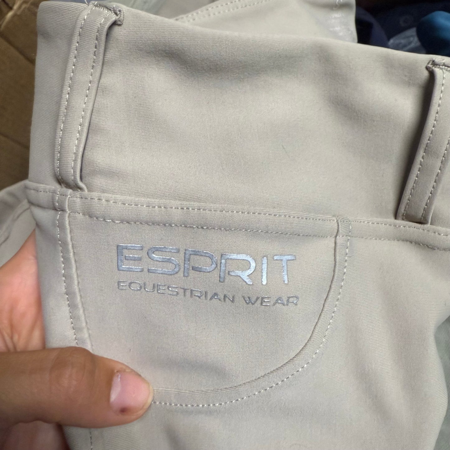 Women’s Small Tan Esprit Equestrian Knee Patch Horseback Riding Breeches