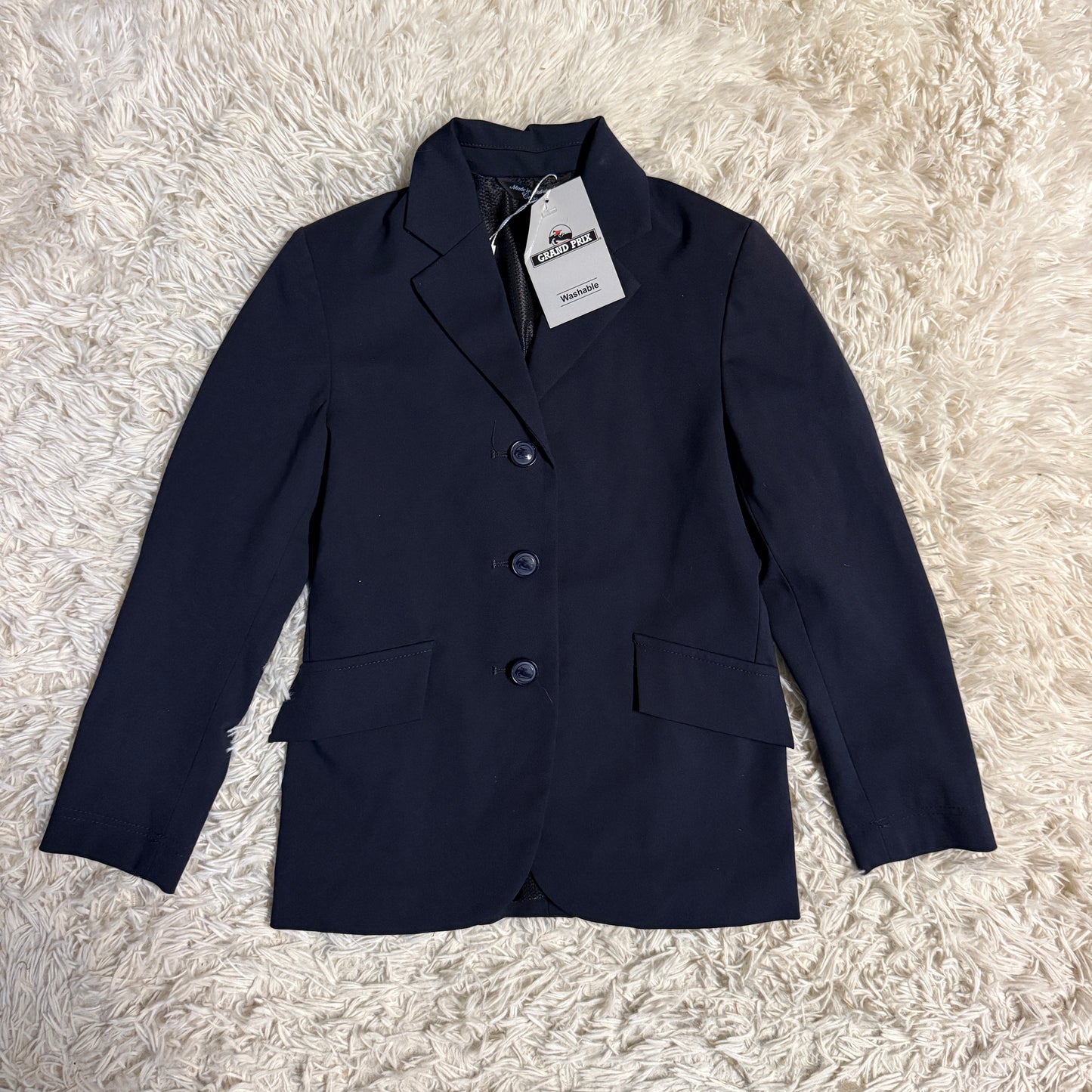 New Child’s Size 8R Navy Grand Prix EQJ Horseback Riding Show Coat