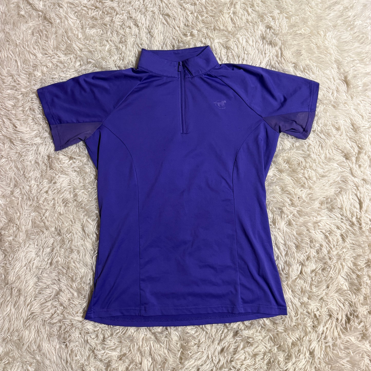 Women’s Medium Purple Smartpak Short Sleeve Horseback Riding Sunshirt