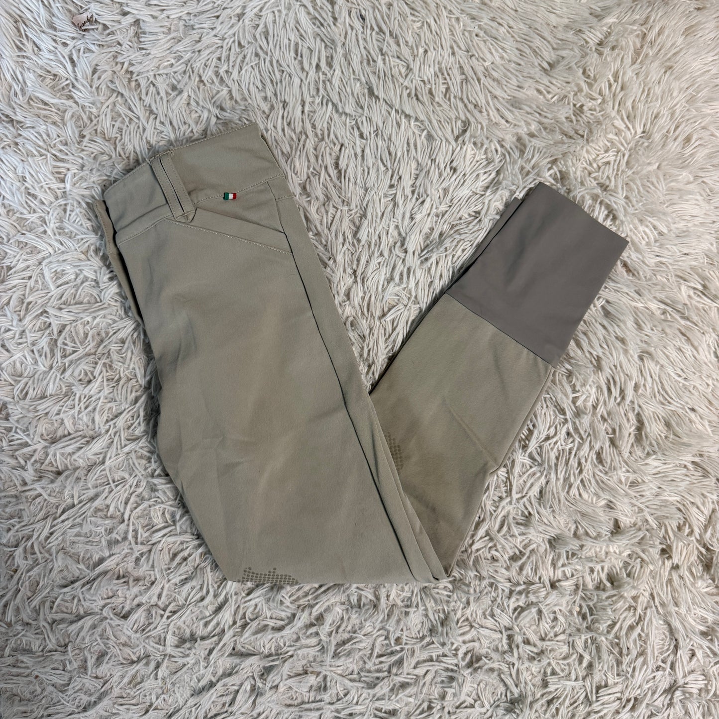 Child’s Size 12R Tan For Horses Knee Patch Horseback Riding Breeches