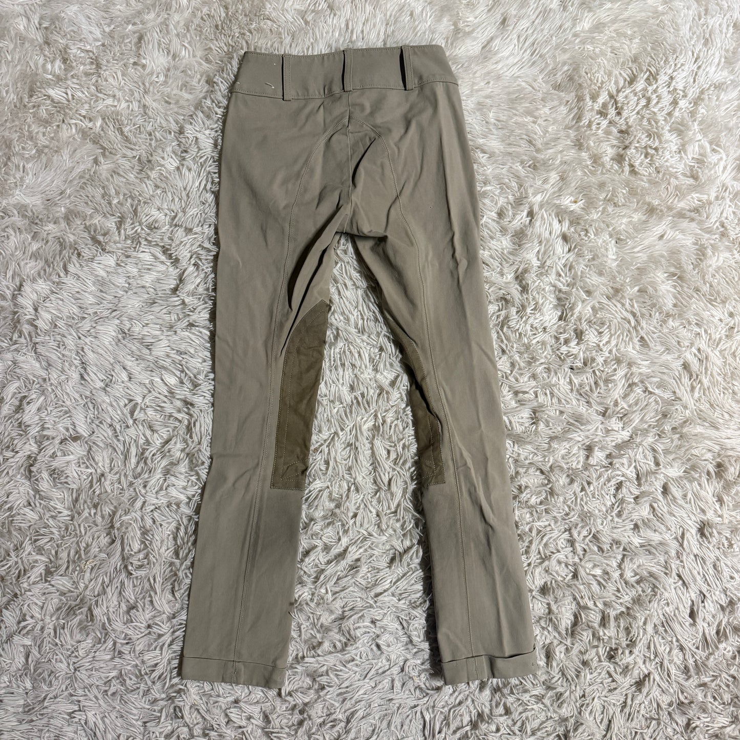 Child’s Size 8L Tan Tailored Sportsman Knee Patch Horseback Riding Jodphurs