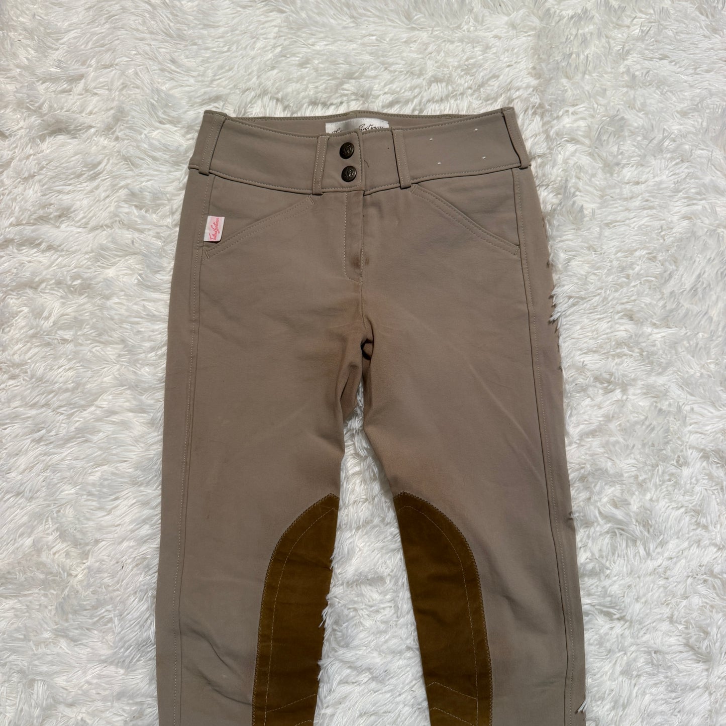 Child’s Size 12R Tan Tailored Sportsman Knee Patch Horseback Riding Breeches