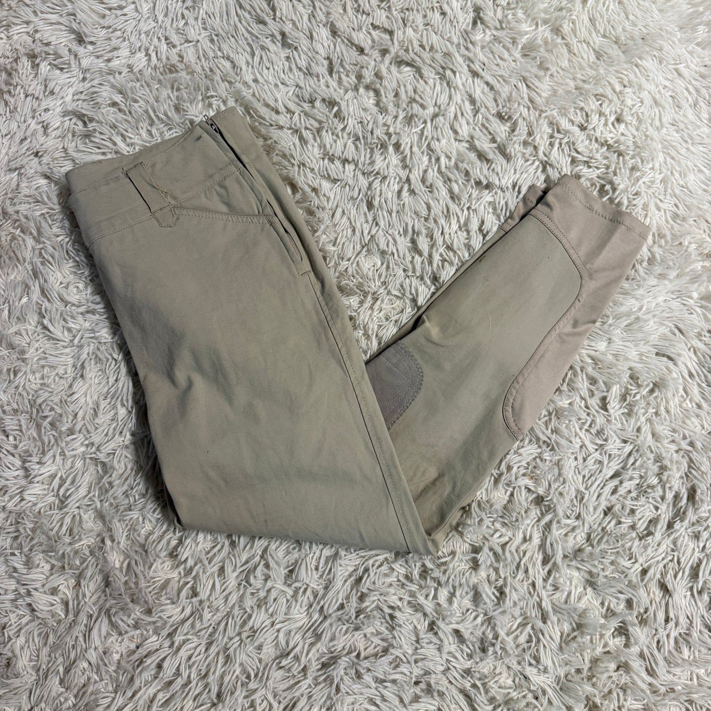 Women’s Size 34L Tan Smartpak Piper Knee Patch Horseback Riding Breeches