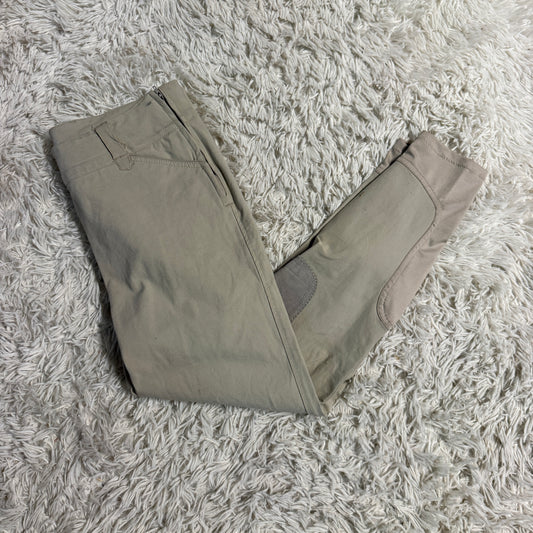 Women’s Size 34L Tan Smartpak Piper Knee Patch Horseback Riding Breeches