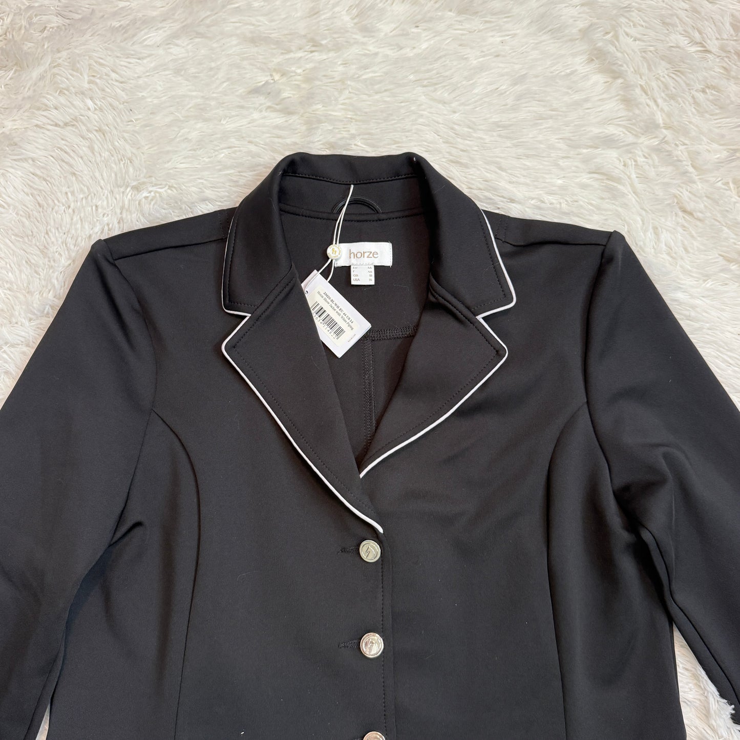 New Women’s Size 14R Black Horze Horseback Riding Show Coat