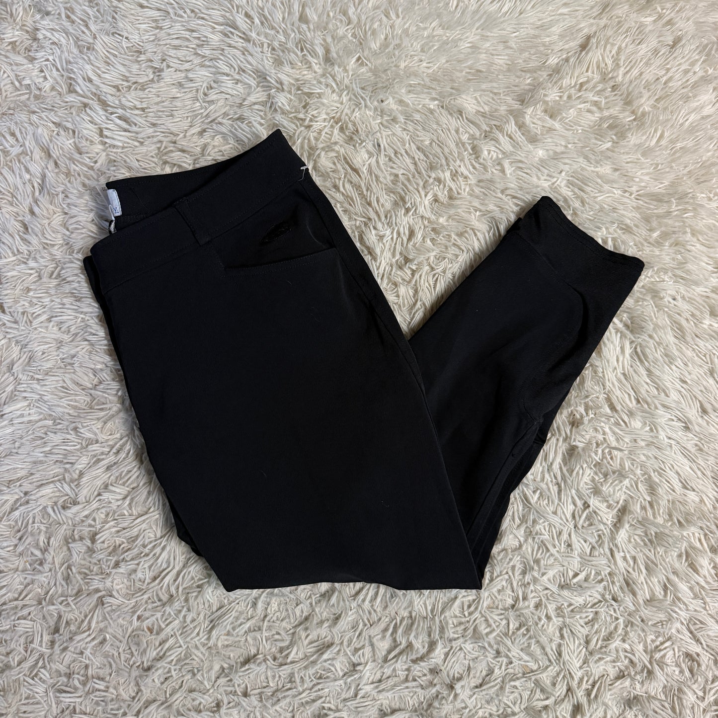 Women’s Size 38R Black Smartpak Hadley Knee Patch Horseback Riding Breeches